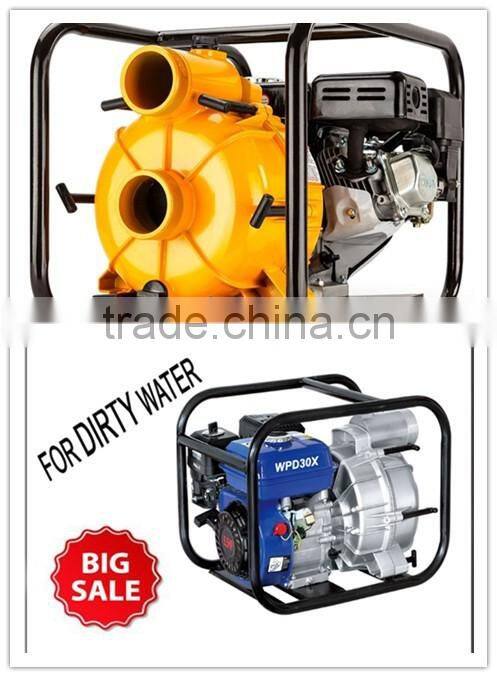 3inch sewage water pump,4-stroke 25 angle single-cylinder with air-cooled engine
