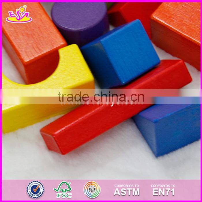 2017 New design 29 pieces educational building blocks wooden toys for kids W13A106