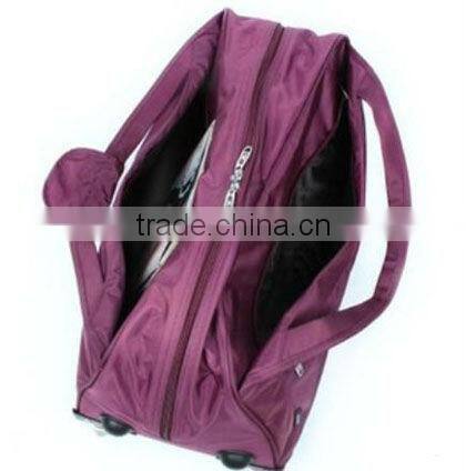 Simple and convenient trolley bag for traveler with polyester