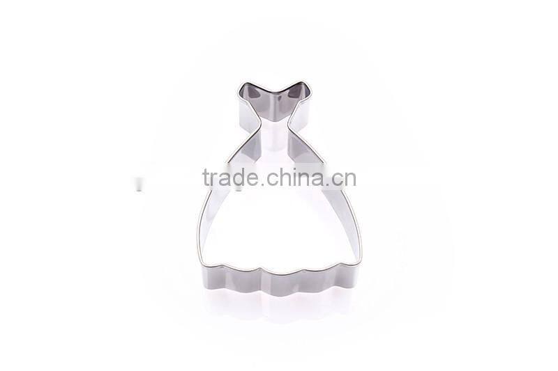Dress Design Stainless steel Cookie Cake Mold Baking Tools