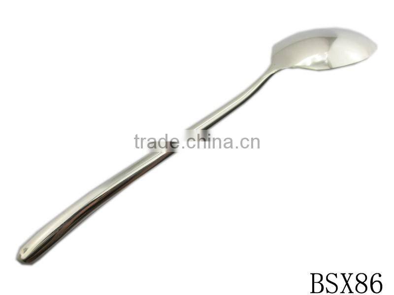 Wholesale tableware 201 stainless steel hollow handle sharp spoon