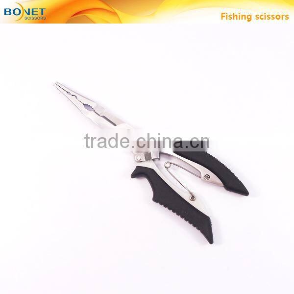 SFI0003/4 FDA qualified Stainless Steel folding multifunction fishing plier scissor