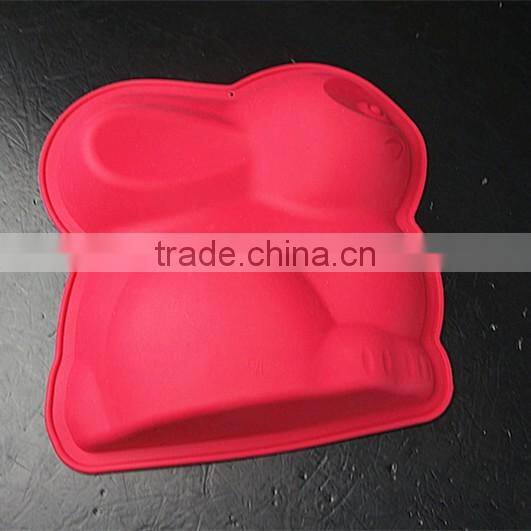 11040 Easter Rabbit shaped silicone chocolate mould and mold