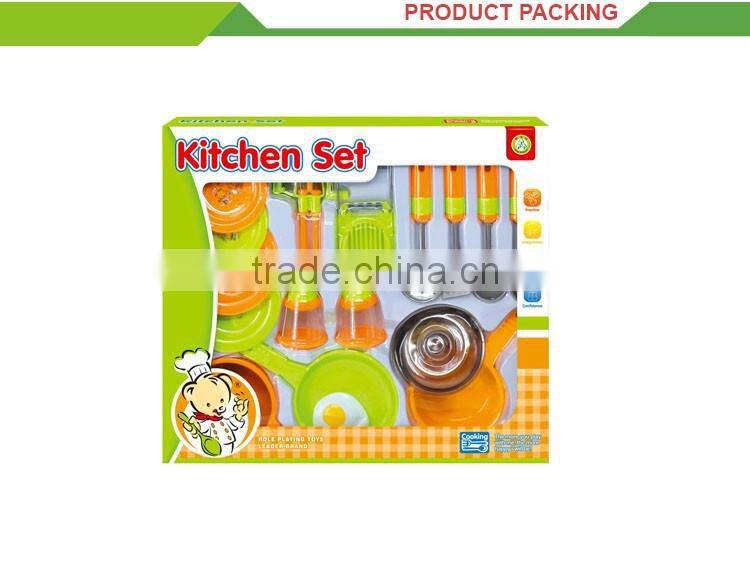 New product plastic pretend play set cooking game girls