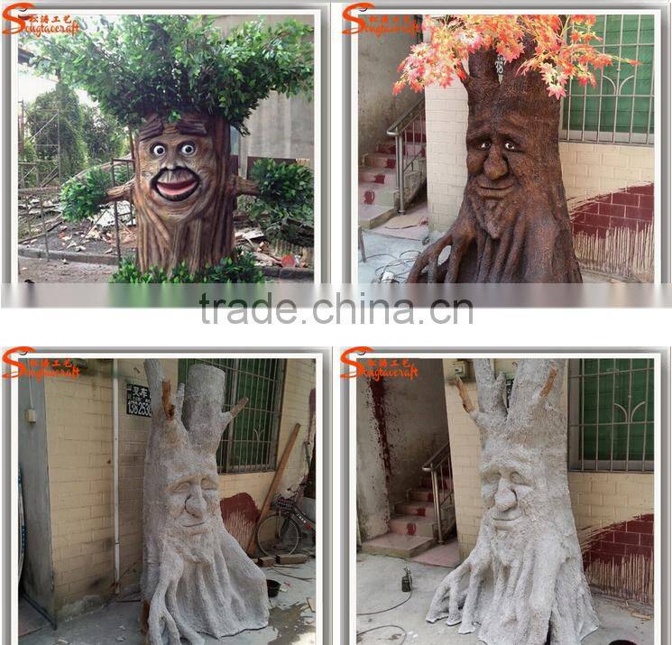 tropical plants fake tree trunk pictures decorative artificial fiberglss tree trunk without leaves