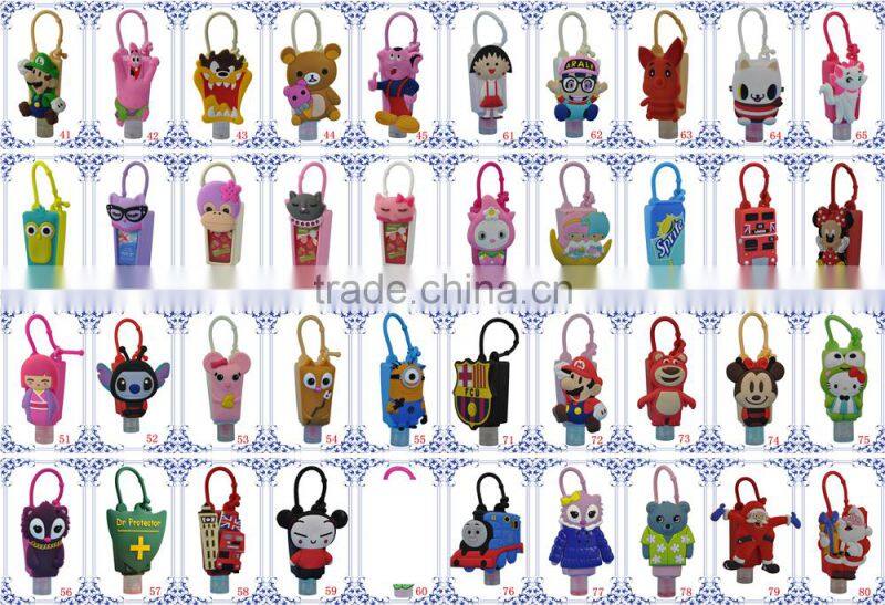 z11 50ml empty hand sanitizer bottle with carabiner