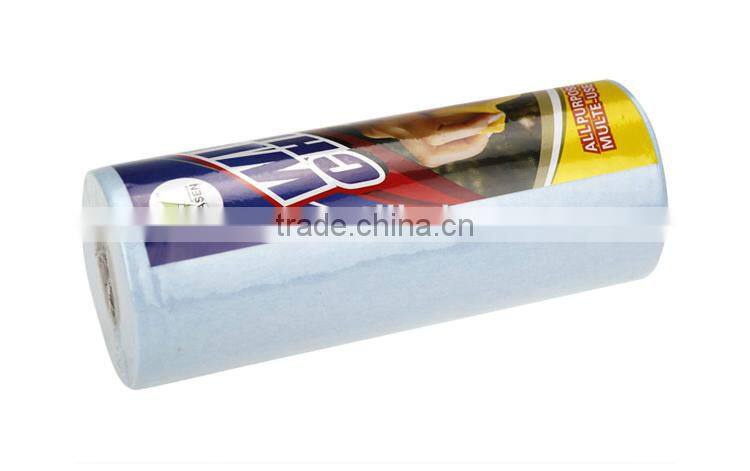 OEM manufacture , 13 years factory , produce and wholesale needle punch nonwoven clean cloth in perforated roll