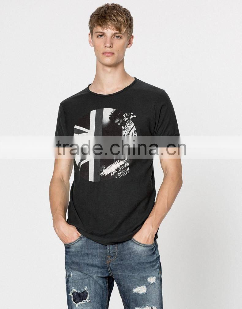 100% Cotton t-Shirt fashion design pattern printed mens tops blouse man printing t-shirt