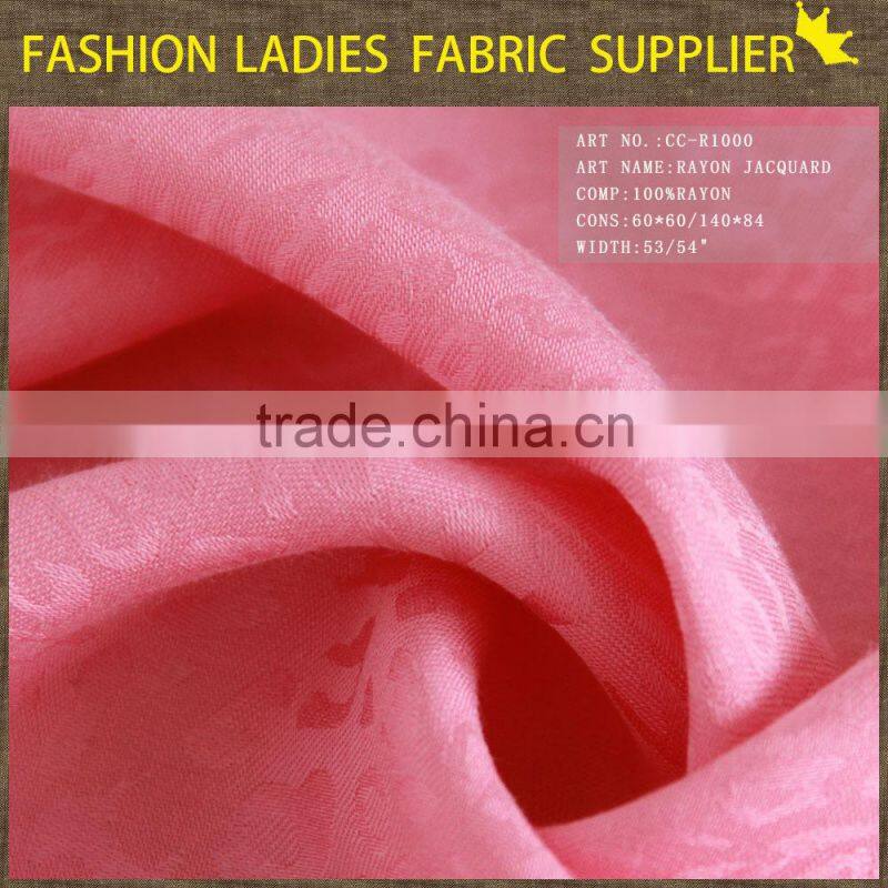 hot sale new fashion African 100% rayon jacquard wholesale for lady's dress