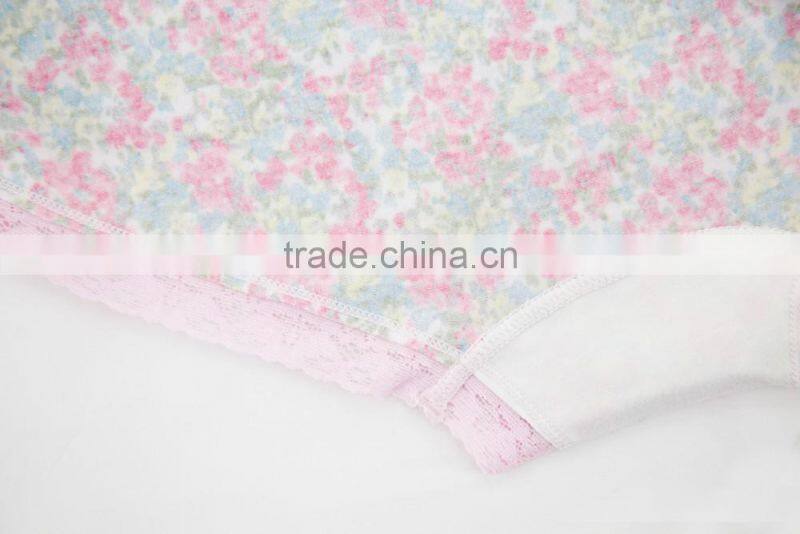 Factory Custom Cheapest Printing 95% Cotton 5% Spandex with Lace Sexy Fancy Woman Underwear