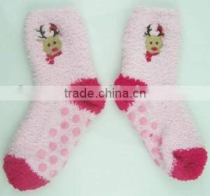 children slipper terry sock with animal