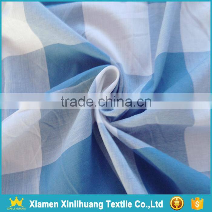 Hot Selling Fashion 40S*40S 100 Cotton Yarn Dyed Woven Shirts Fabric