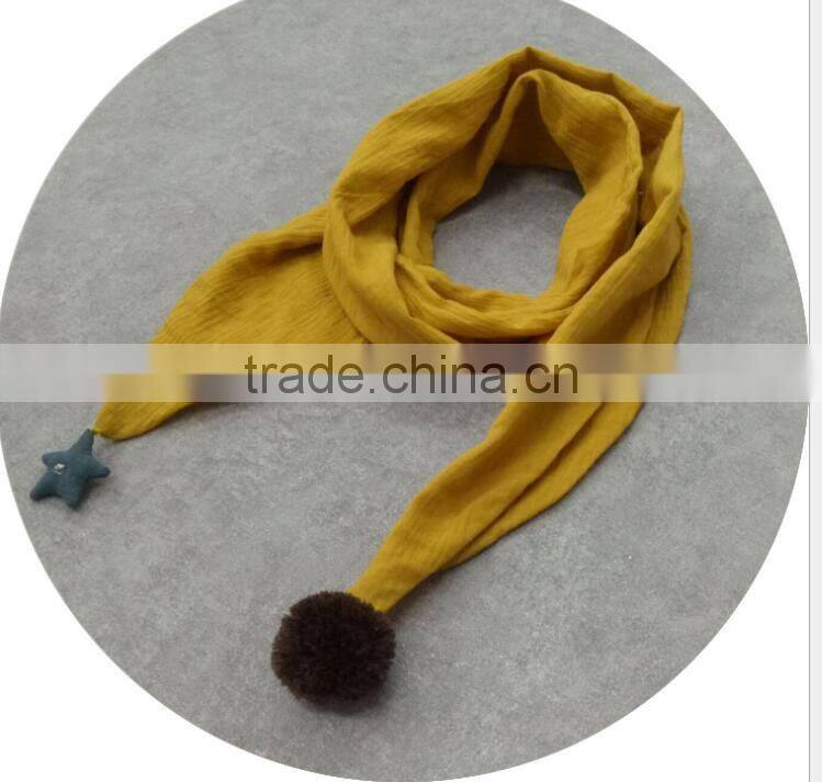 Newest Style baby girl Cotton plain Baby scarf