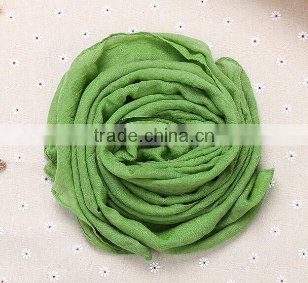 Newest Style baby girl Easy-taking Organic wide Cotton plain Baby scarf