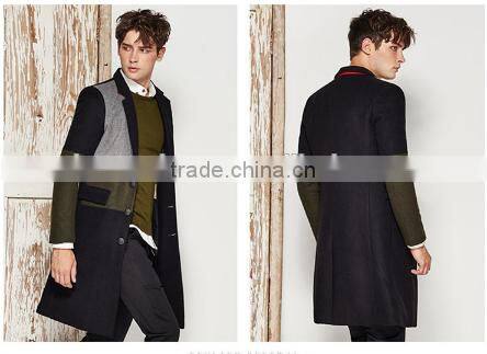 fashion design mid-long men coat winter coat