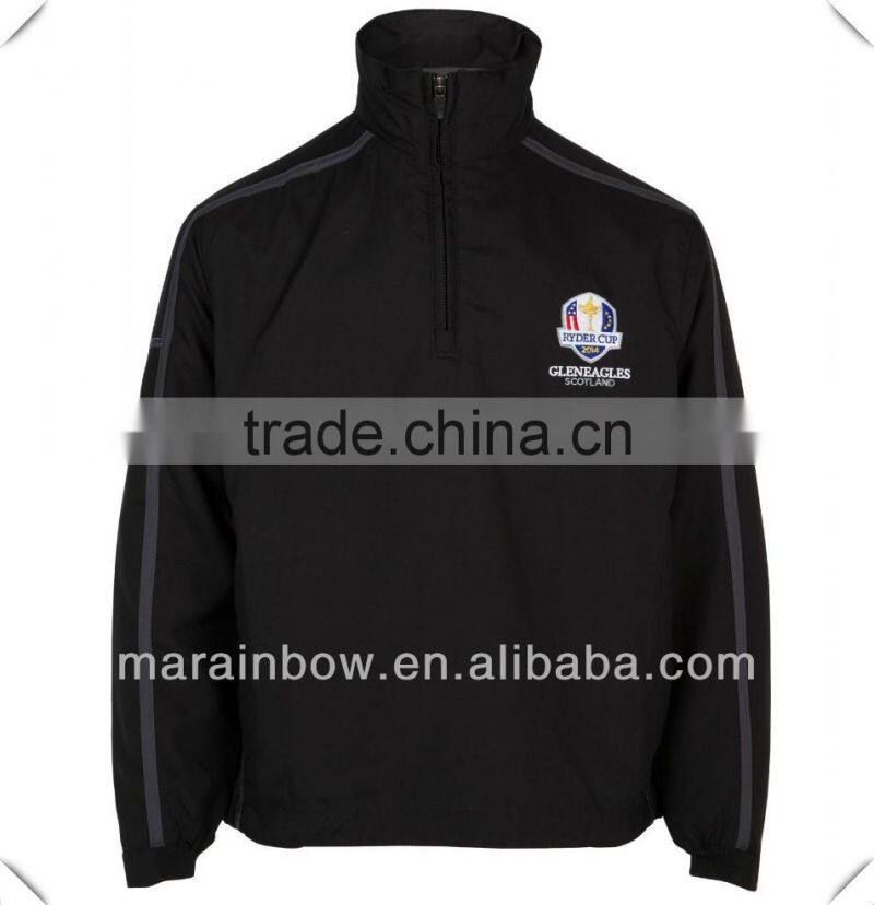 Lightweight microfleece golf Jacket custom made in UK,voiceless windshirts top, windbreaker for golf clothing