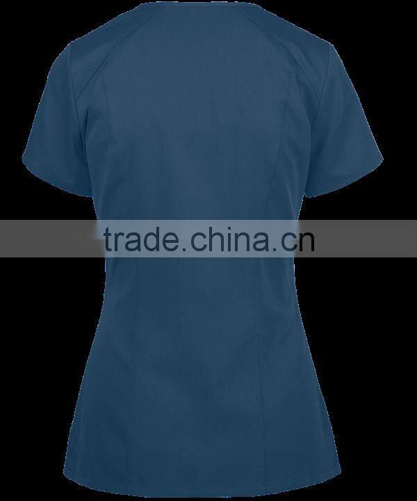 Custom Hot Sale Medical Uniforms V-neck Scrub Tops