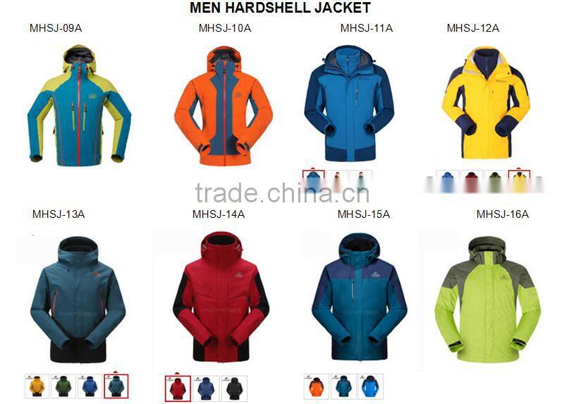 100% polyester lightweight 10000mm waterproof softshell jacket