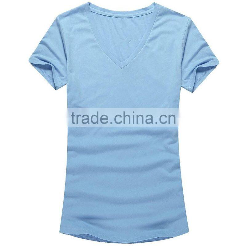 Plain no brand v-neck t-shirt for women