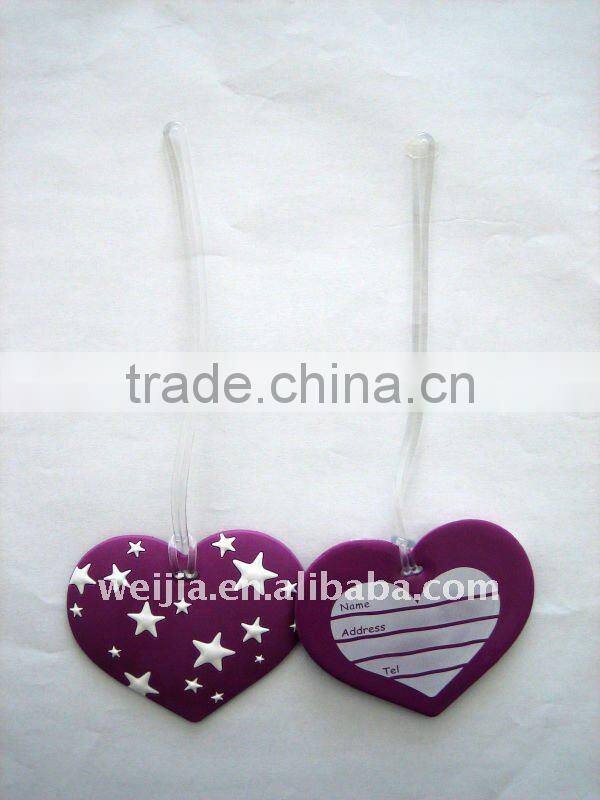 3D PVC luggage label