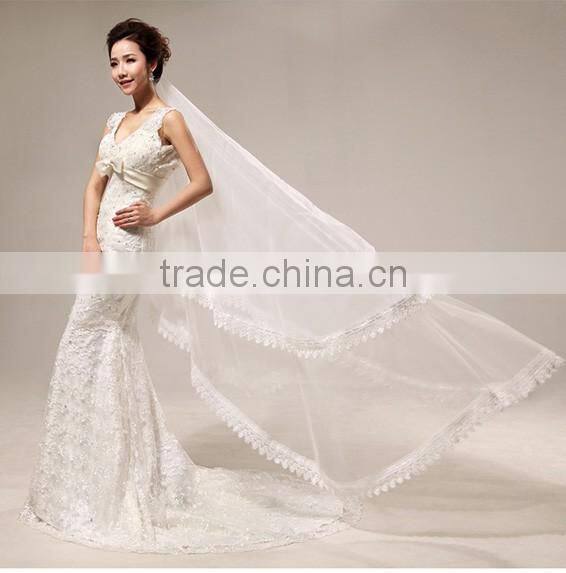 Guangzhou mermaid wedding dresses with lace and bead back fishtail