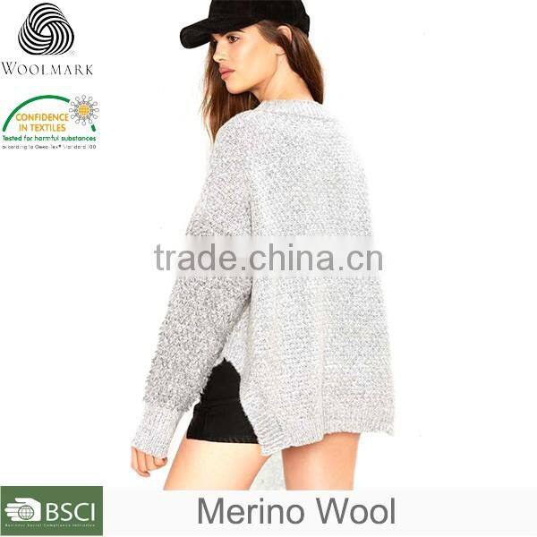 Women sweater wholesale cotton V-neck sweater
