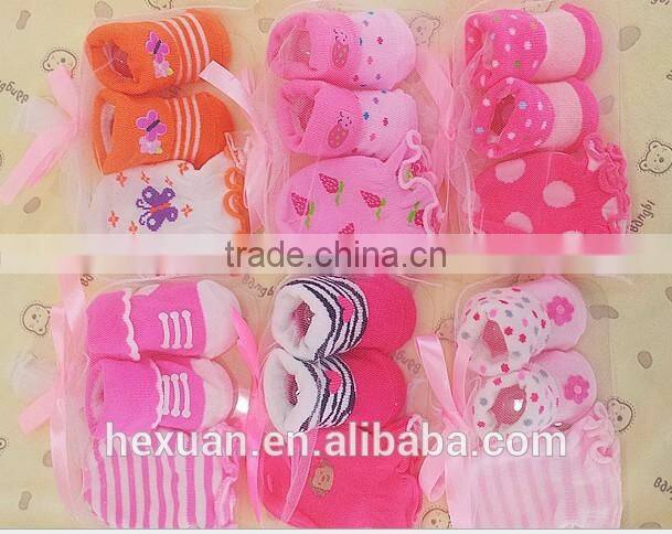 2015 Mesh baby Baby mittens set cotton Newborn Infant Baby Mittens