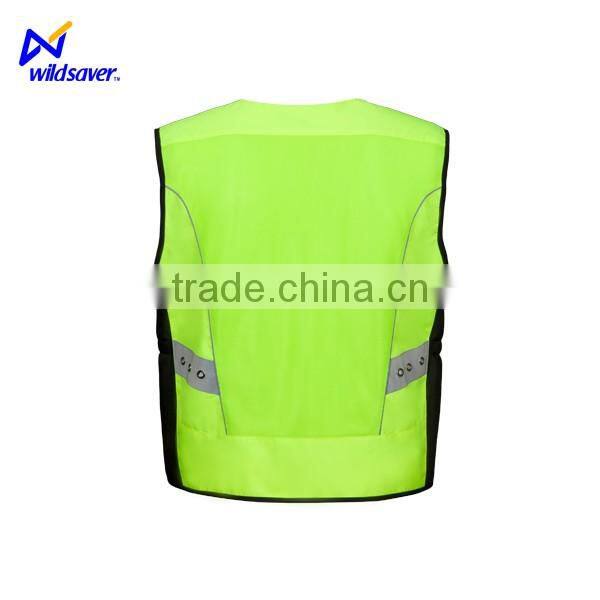 Flash blink LED light up warning safe reflective cyclist vest