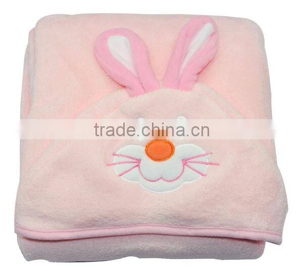 2016 new China supplier cute hooded baby blanket
