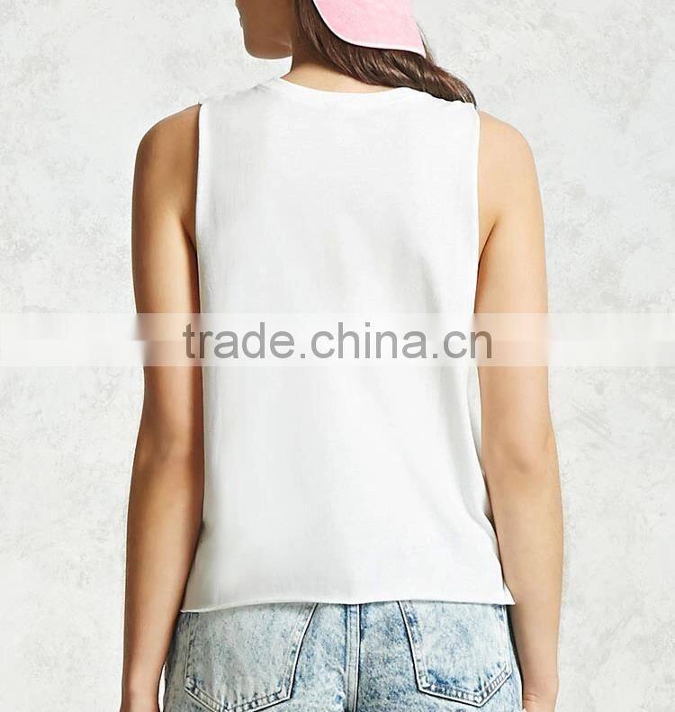 Spring Summer ladies fashion custom pattern crop top manufacturer