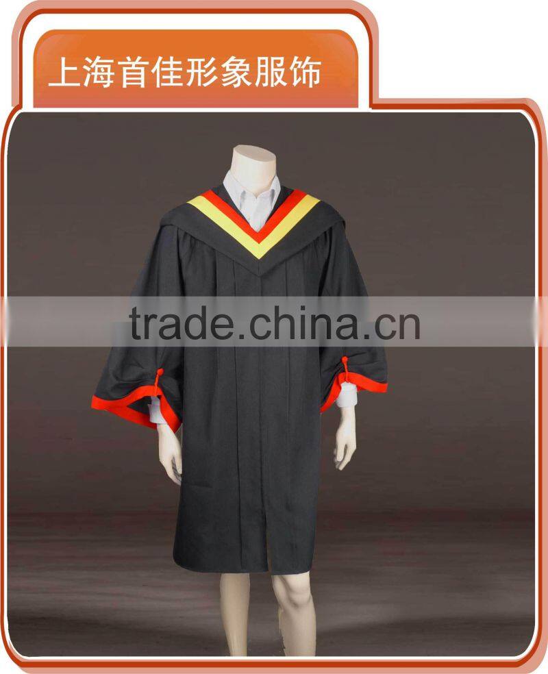 doctor graduation gown, graduation apparel, doctor's gown