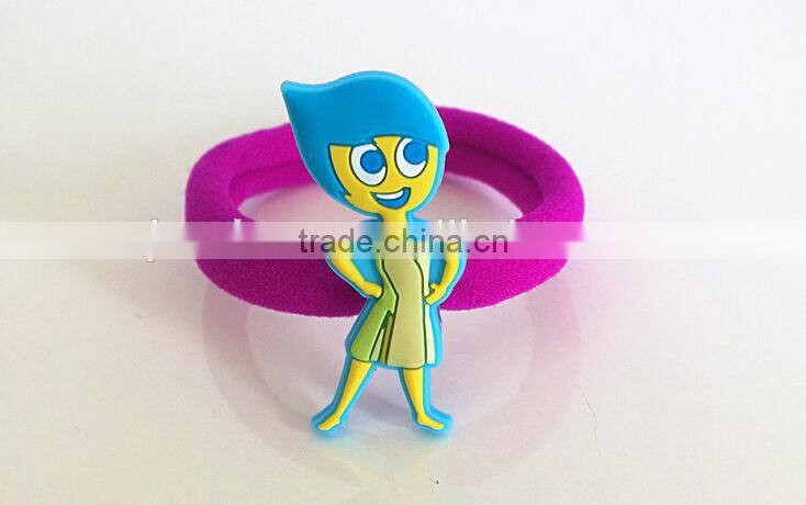 inside out cartoon characters decorative elastic hair tie for kids