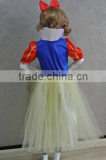 Children Party Cosplay Snow White Princess Dress
