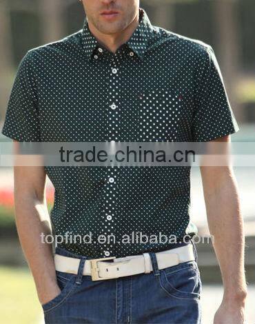 Fashion Latest dot style Short Sleeve Shirt for Men