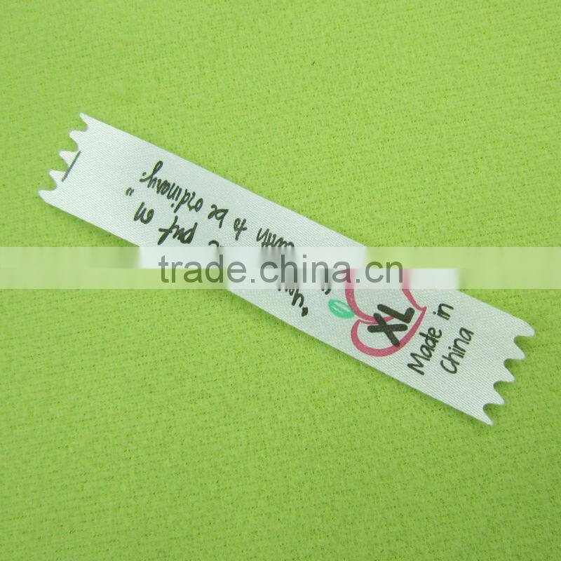 printed satin labels