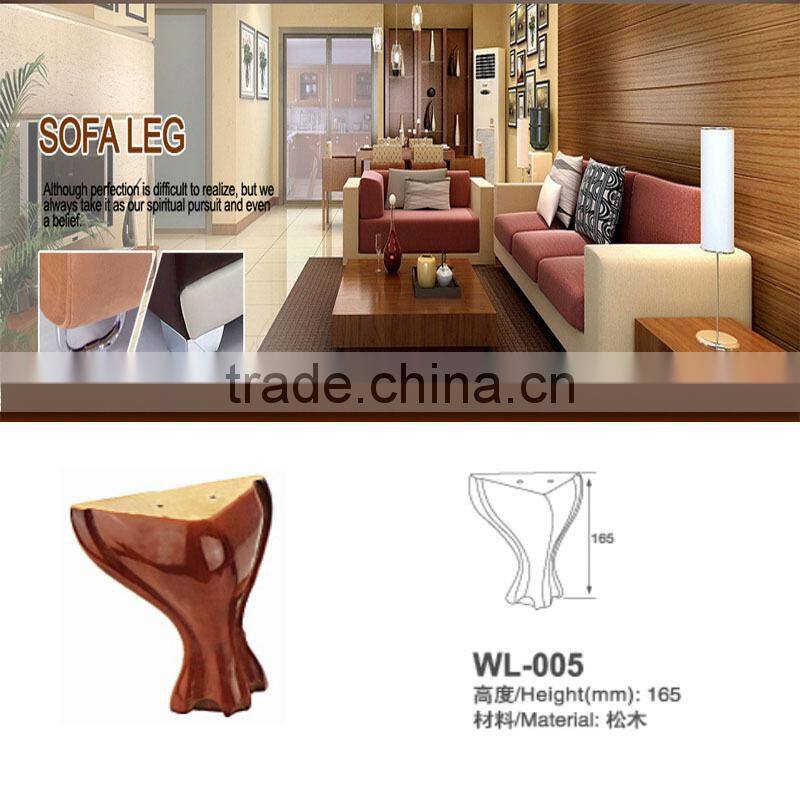Wooden sofa leg