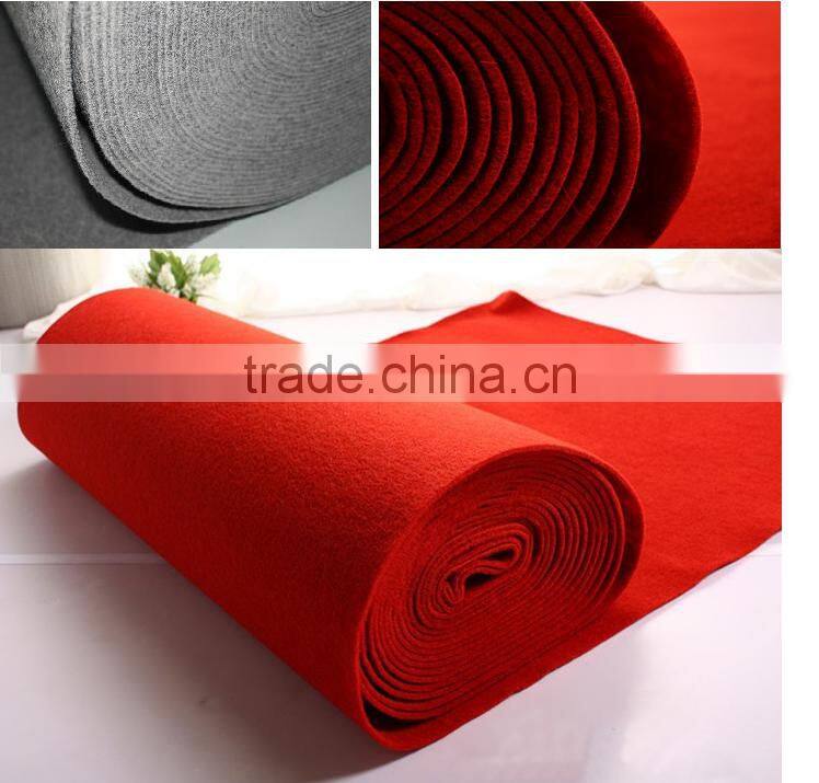 Film coated one-time used exhibition carpet Polyester needle punch roll carpet
