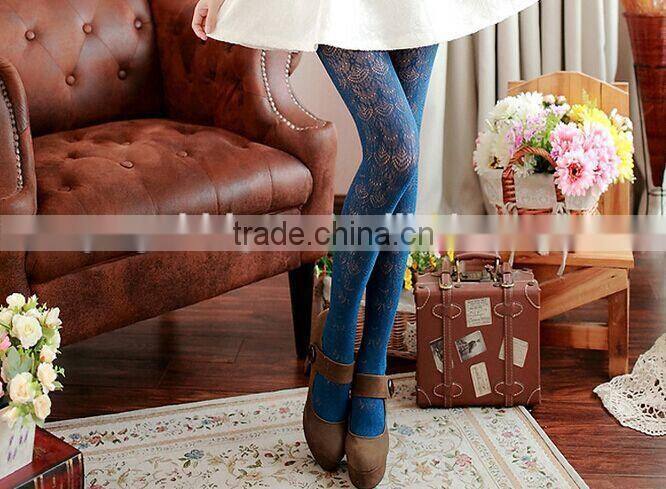 spring autumn colorful tights the lace ombre pantyhose Carve patterns or designs restoring ways render pantyhose Render socks