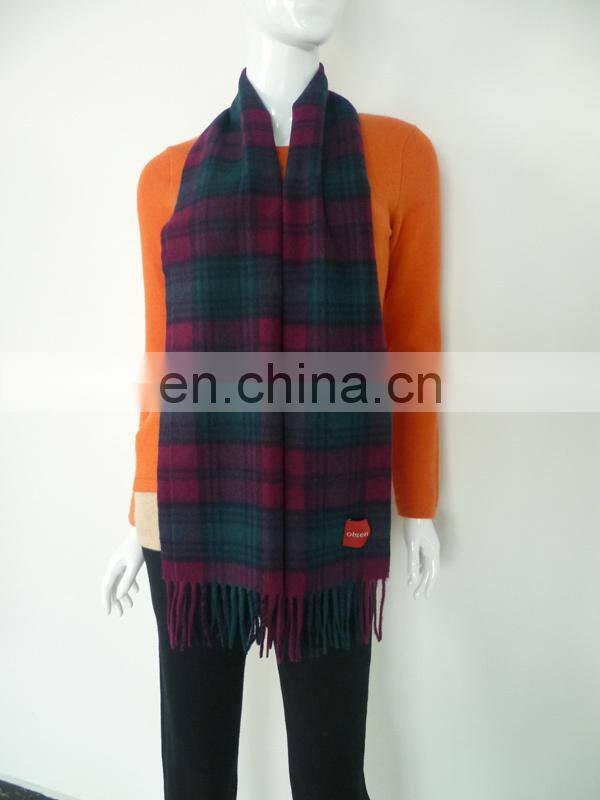 ROYAL MODERN TARTAN LUXURY CASHMERE SCARF
