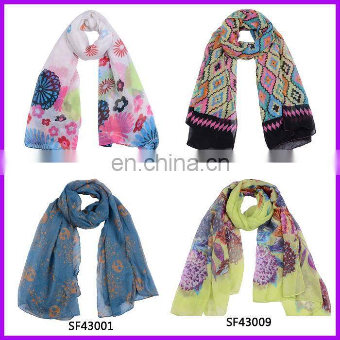 New Style Floral Print Chiffon Scarves Hot Hijab Sexy Women Scarf