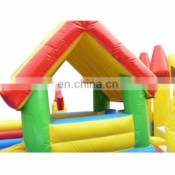 HI Good quality inflatable commercial fun city/outdoor rent amusement park/children inflatable play zone
