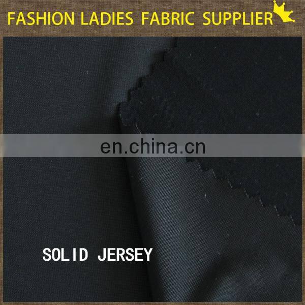 Garment use jersey knit fabric solid jersey single jersey fabric