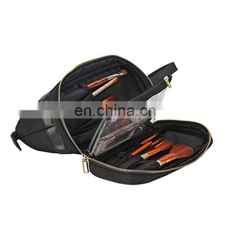 toiletry bag with multiple compartments hanging makeup organizer double layer