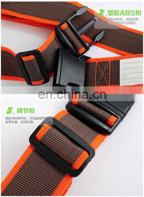 Custom cheap buckle bind belt for packing suitcase