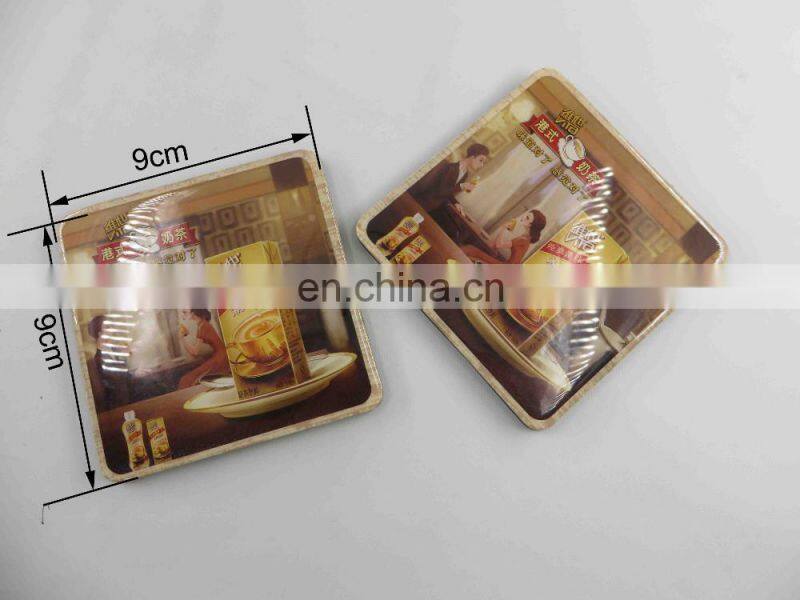 Personalized EVA foam glossy lamination coaster cup pad wholesales