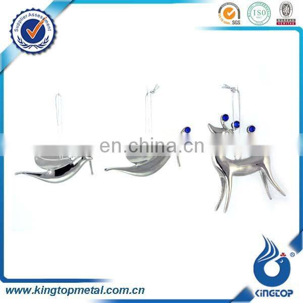 snowflake metal christmas ornament with string