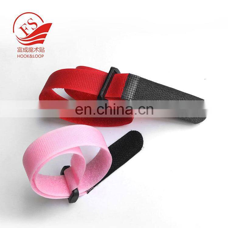 100% nylon recycled black color cable ties with plastic buckle