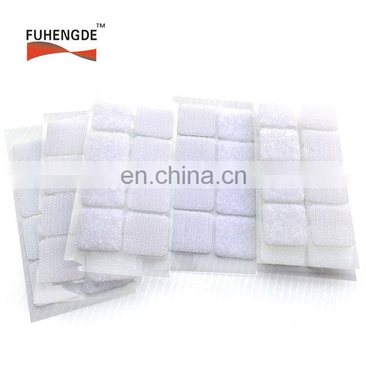 5/8'' 3/4'' 1'' 1.5'' Hook and Loop Squares Stick Pads Self Adhesive backing