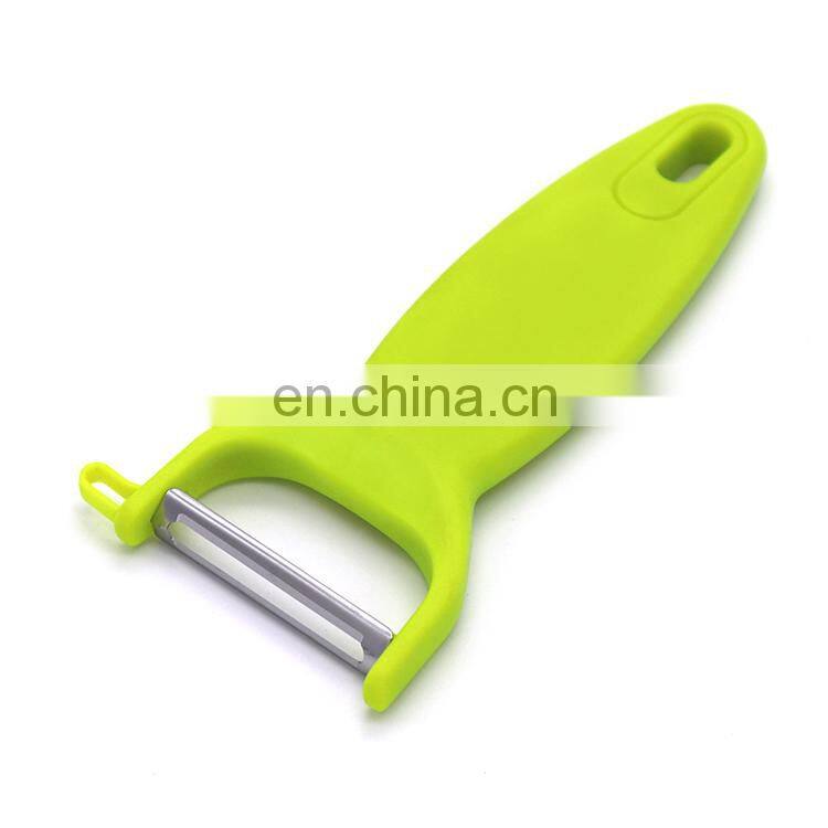 Kitchen Accessory Green Plastic Handle Sharp Blade Vegetable potato Peeler