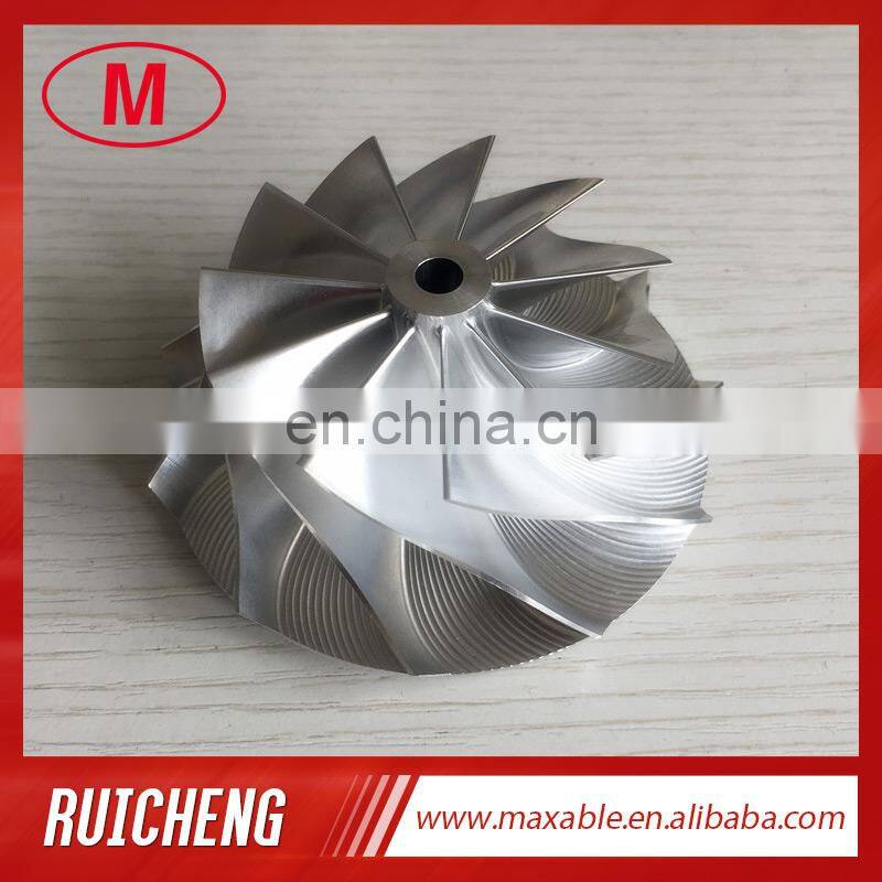T04R 64.39/84.00mm 11+0 blades turbo billet/milling/aluminum 2618 compressor wheel for racing